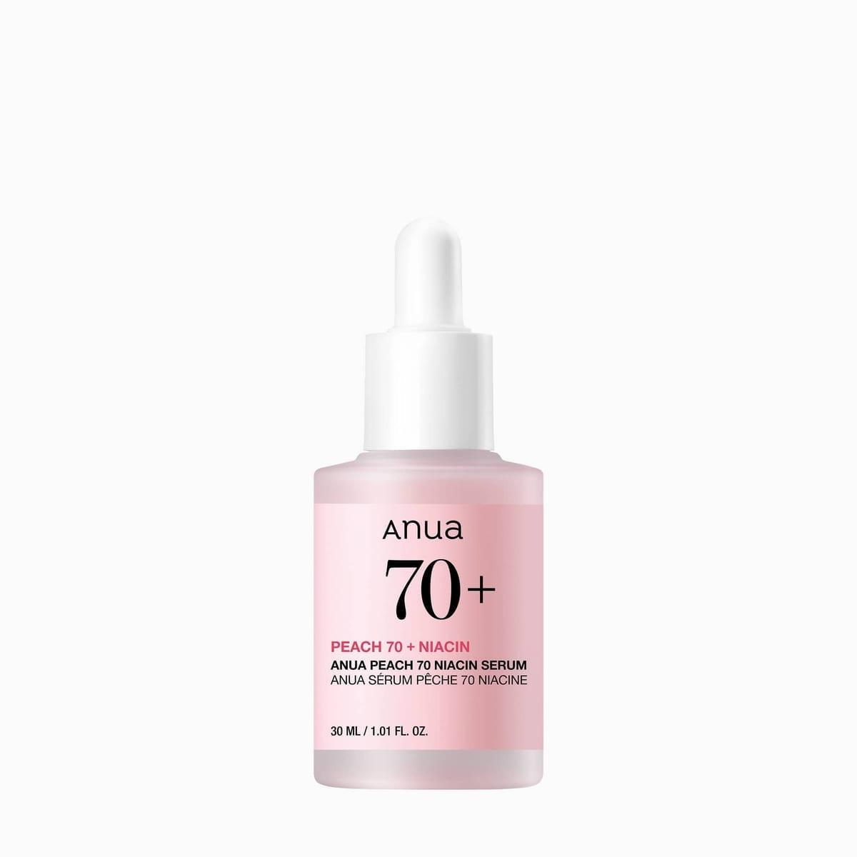 Anua Peach 70% Niacinamide Serum — front of the bottle