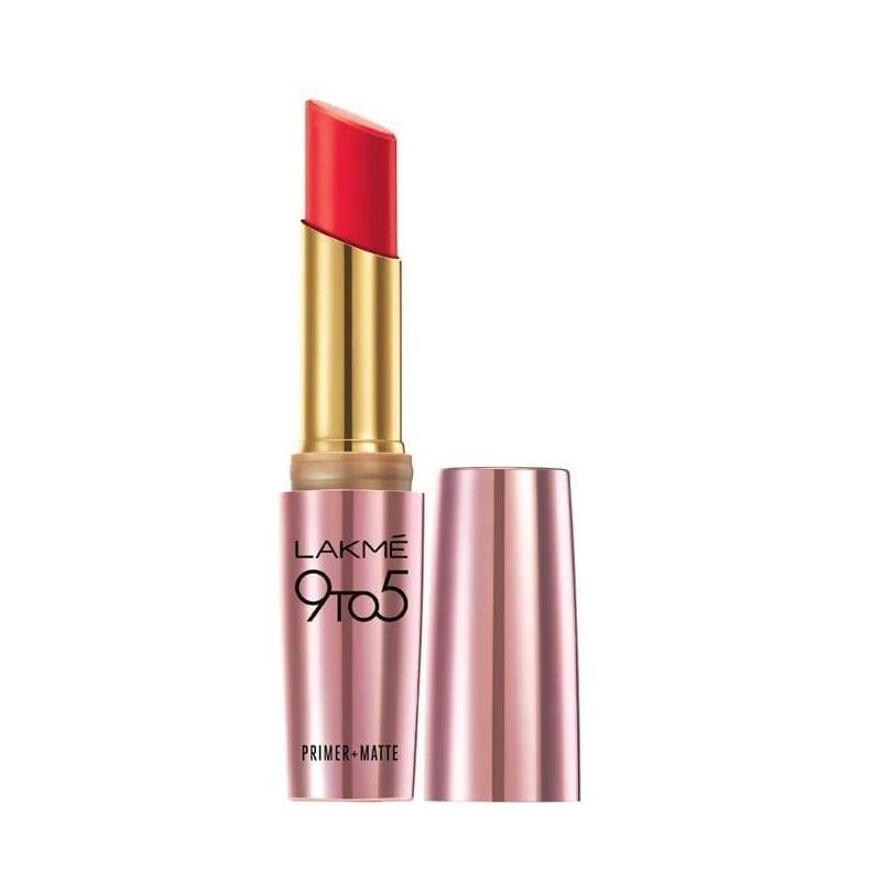 Lakmé 9 to 5 Primer + Matte Lipstick — Red Coat
