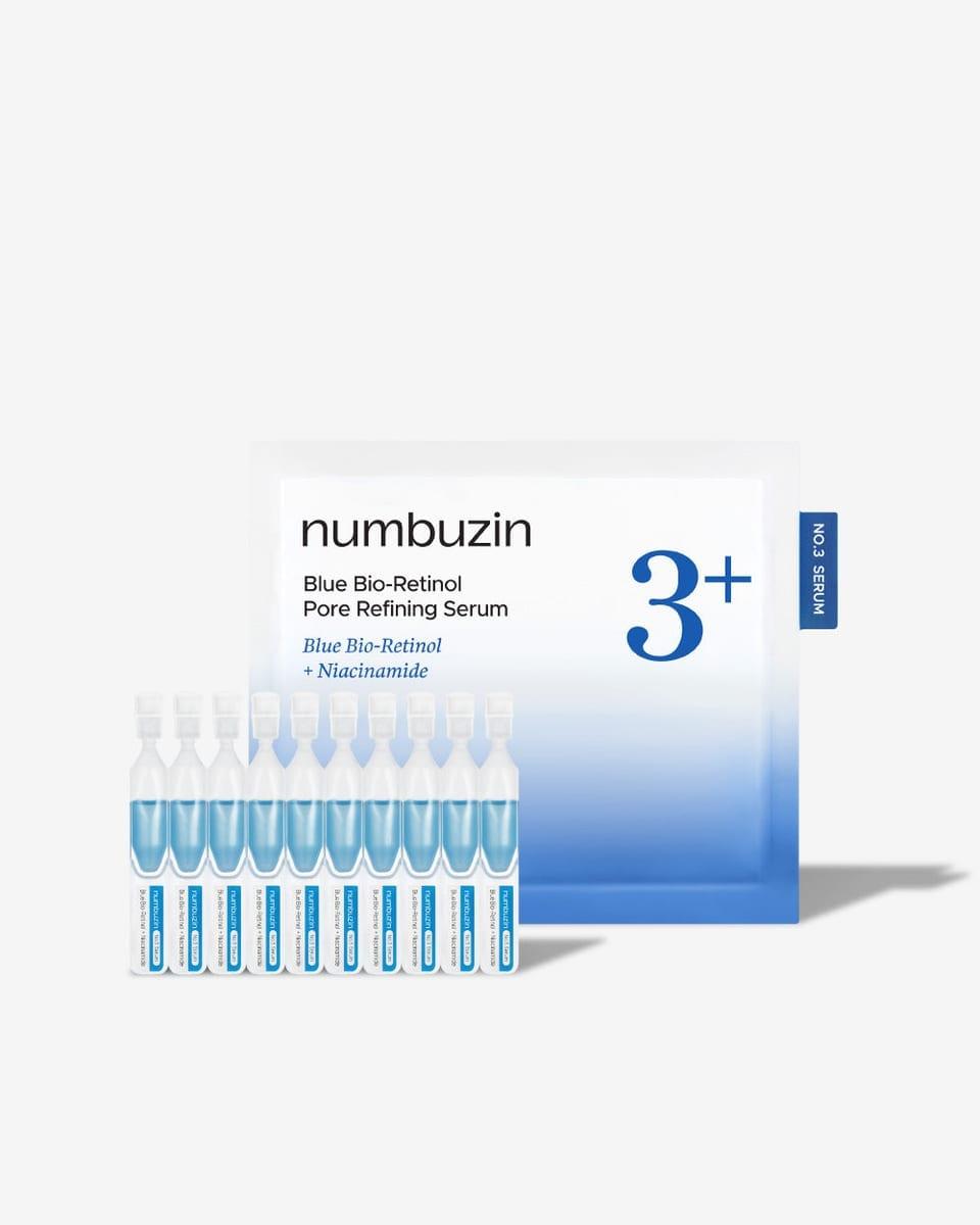 numbuzin No.3 Blue Bio-Retinol Pore Refining Serum — front of the bottle